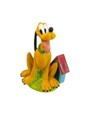 Walt Disney's Productions Pluto w/ Dog House Resin Figurine Vintage